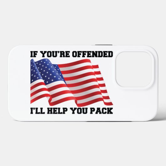 Amerikaanse patriot Case-Mate iPhone case (Achterkant (horizontaal))
