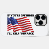 Amerikaanse patriot Case-Mate iPhone case (Achterkant (horizontaal))