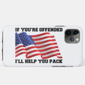 Amerikaanse patriot Case-Mate iPhone case (Achterkant (horizontaal))