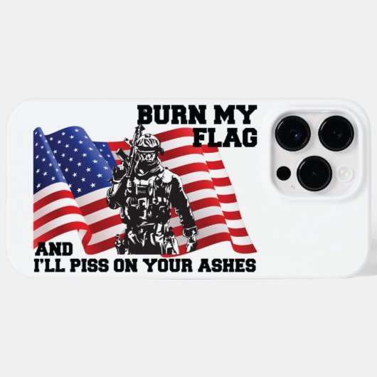 Amerikaanse patriot Case-Mate iPhone case (Achterkant (horizontaal))