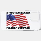 Amerikaanse patriot Case-Mate iPhone case (Achterkant (horizontaal))