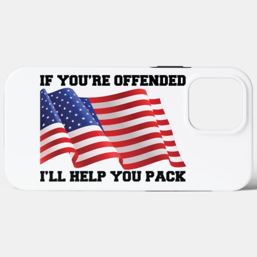 Amerikaanse patriot Case-Mate iPhone case (Achterkant (horizontaal))