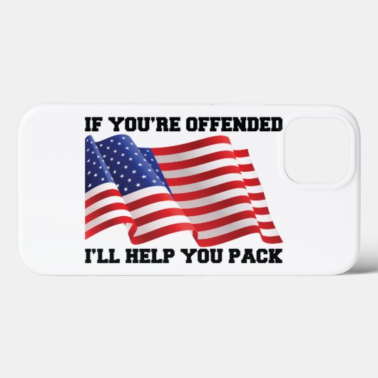Amerikaanse patriot Case-Mate iPhone case (Achterkant (horizontaal))