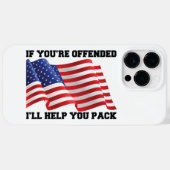Amerikaanse patriot Case-Mate iPhone case (Achterkant (horizontaal))