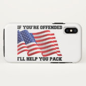 Amerikaanse patriot Case-Mate iPhone case (Achterkant (horizontaal))