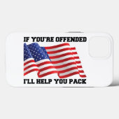 Amerikaanse patriot Case-Mate iPhone case (Achterkant (horizontaal))