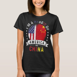 Amerikaanse patriot China vlag Amerikaanse Chinees T-shirt