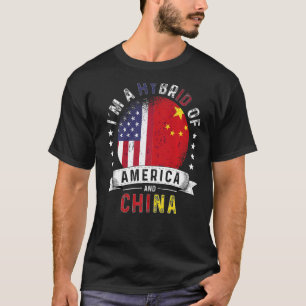 Amerikaanse patriot China vlag Amerikaanse Chinees T-shirt