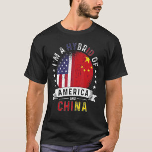 Amerikaanse patriot China vlag Amerikaanse Chinees T-shirt