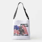 Amerikaanse patriot crossbody tas (Achterkant)