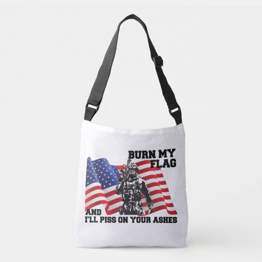 Amerikaanse patriot crossbody tas (Voorkant)