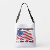 Amerikaanse patriot crossbody tas (Achterkant)