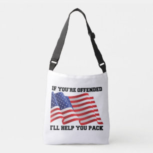 Amerikaanse patriot crossbody tas