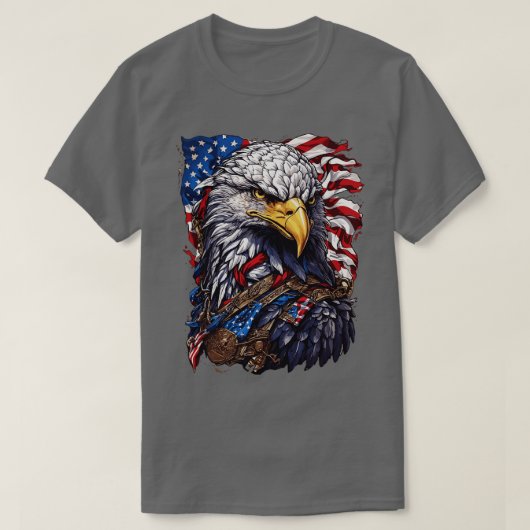 Amerikaanse patriot Eagle T-shirt (Design voorkant)