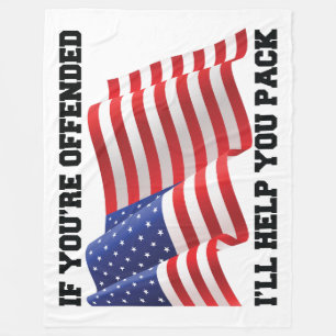 Amerikaanse patriot fleece deken