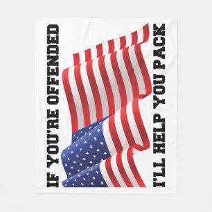 Amerikaanse patriot fleece deken
