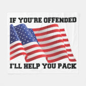 Amerikaanse patriot fleece deken (Voorkant (Horizontaal))