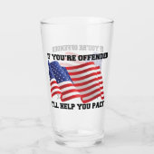 Amerikaanse patriot glas (Achterkant)
