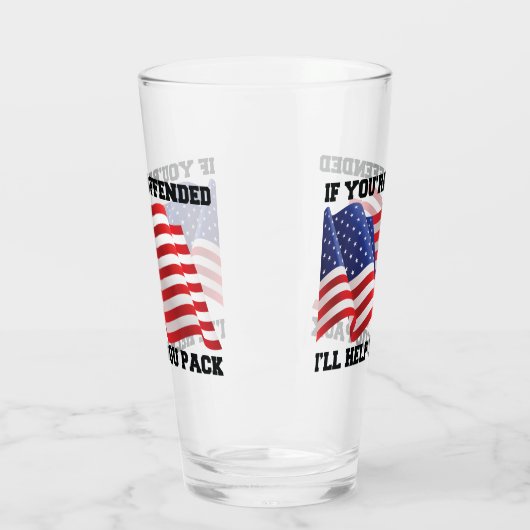 Amerikaanse patriot glas (Links)