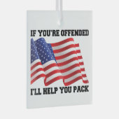 Amerikaanse patriot glas ornament (Voorkant Rechts)