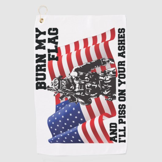 Amerikaanse patriot golfhanddoek (Voorkant)