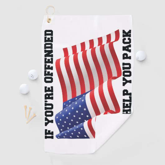 Amerikaanse patriot golfhanddoek (Insitu)