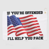 Amerikaanse patriot golfhanddoek (Horizontaal)