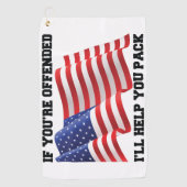 Amerikaanse patriot golfhanddoek (Voorkant)