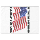 Amerikaanse patriot gooit kussen tafelkleed (Voorkant (Horizontaal))