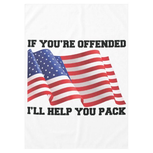 Amerikaanse patriot gooit kussen tafelkleed (Voorkant)