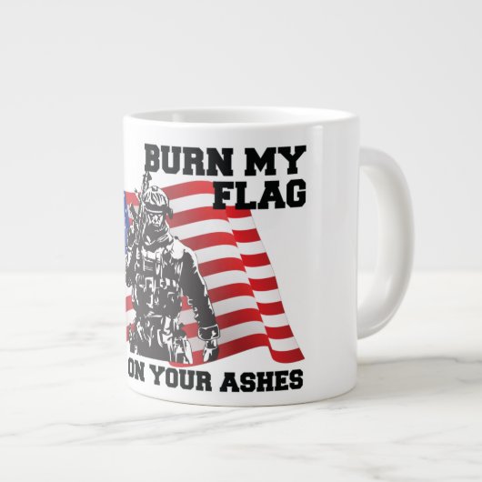 Amerikaanse patriot grote koffiekop (Voorkant rechts)