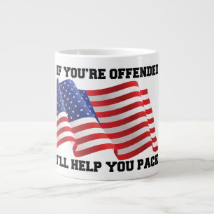 Amerikaanse patriot grote koffiekop