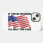 Amerikaanse patriot iPhone hoesje (Achterkant horizontaal)