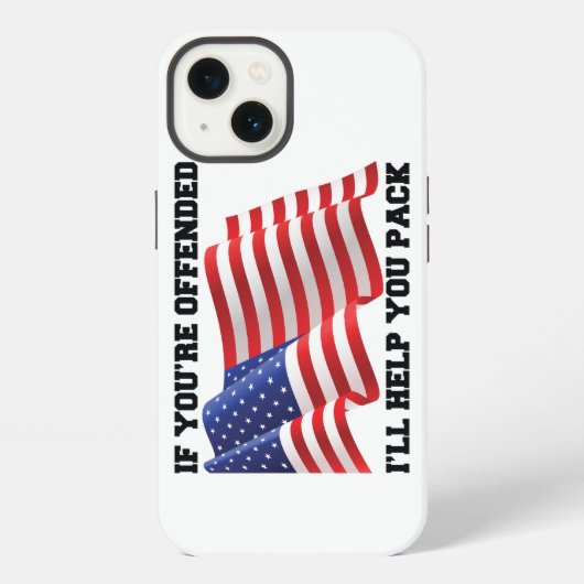 Amerikaanse patriot iPhone hoesje (Achterkant)