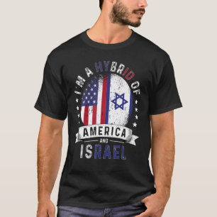 Amerikaanse patriot Israel vlag Amerikaanse Israël T-shirt