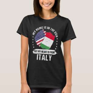Amerikaanse Patriot Italië Vlag Amerikaanse Italia T-shirt