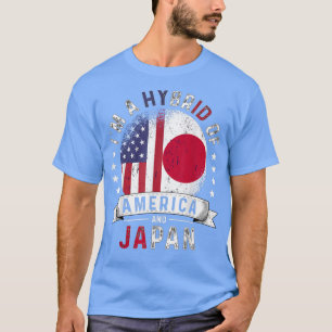 Amerikaanse patriot Japan vlag Amerikaanse Japans T-shirt
