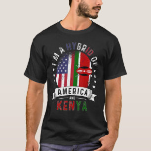 Amerikaanse Patriot Kenya Flag American Kenyan Gro T-shirt