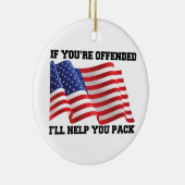 Amerikaanse patriot keramisch ornament (Rechts)