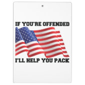 Amerikaanse patriot klembord (Achterkant)