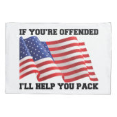 Amerikaanse patriot kussensloop (Achterkant-Links)