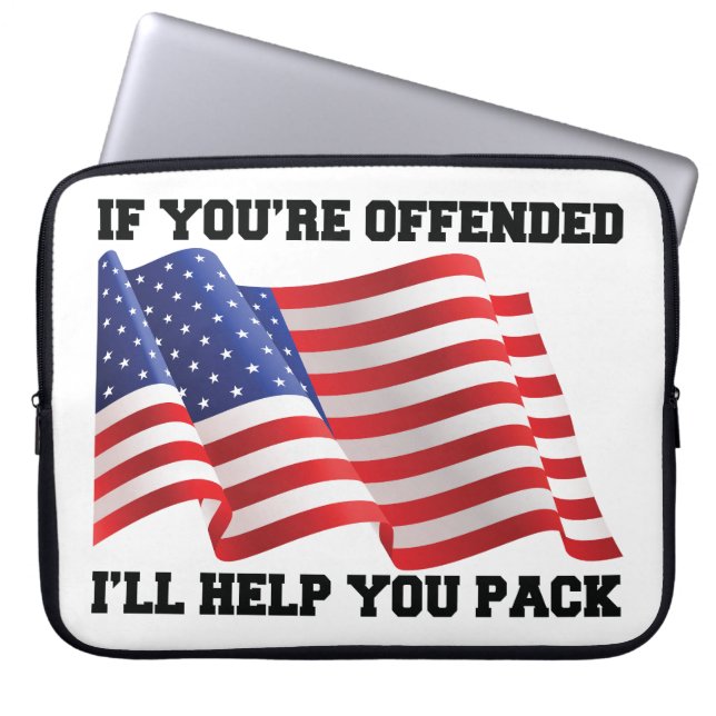 Amerikaanse patriot laptop sleeve (Voorkant)