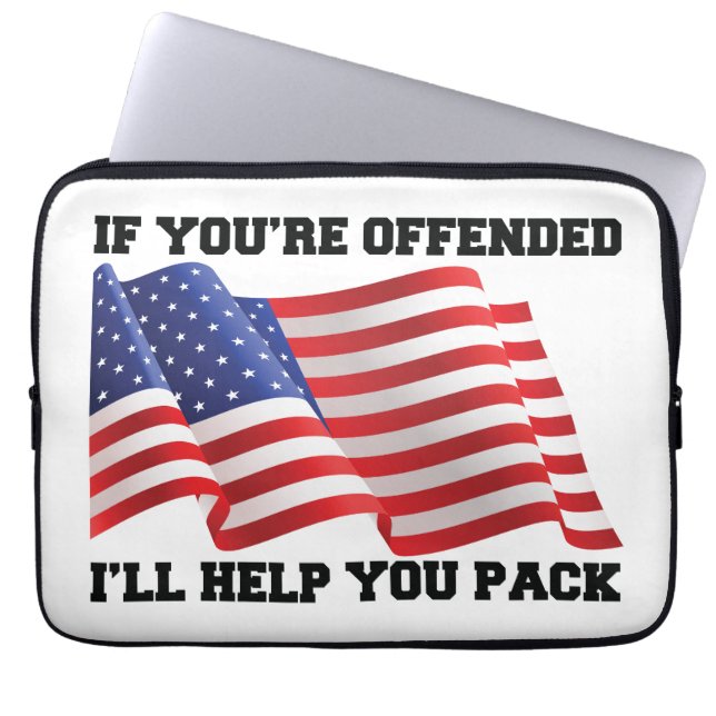 Amerikaanse patriot laptop sleeve (Voorkant)