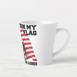 Amerikaanse patriot latte mok