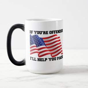 Amerikaanse patriot magische mok