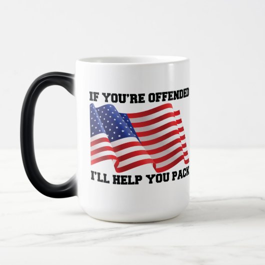 Amerikaanse patriot magische mok (Links)