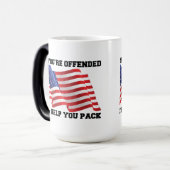 Amerikaanse patriot magische mok (Voorkant links)