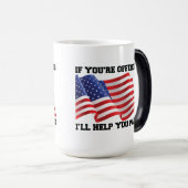 Amerikaanse patriot magische mok (Voorkant rechts)