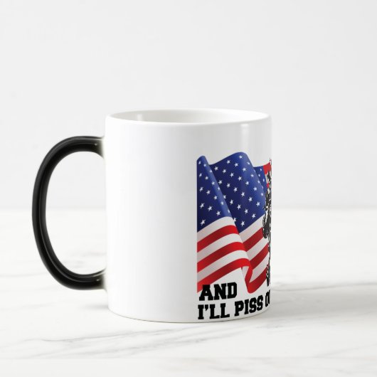 Amerikaanse patriot magische mok (Links)