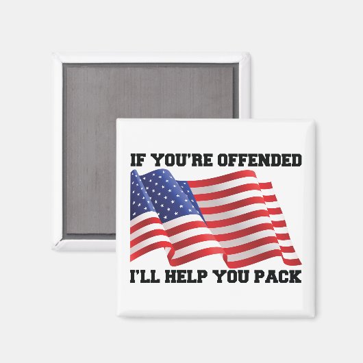 Amerikaanse patriot magneet (Voorkant / Achterkant)